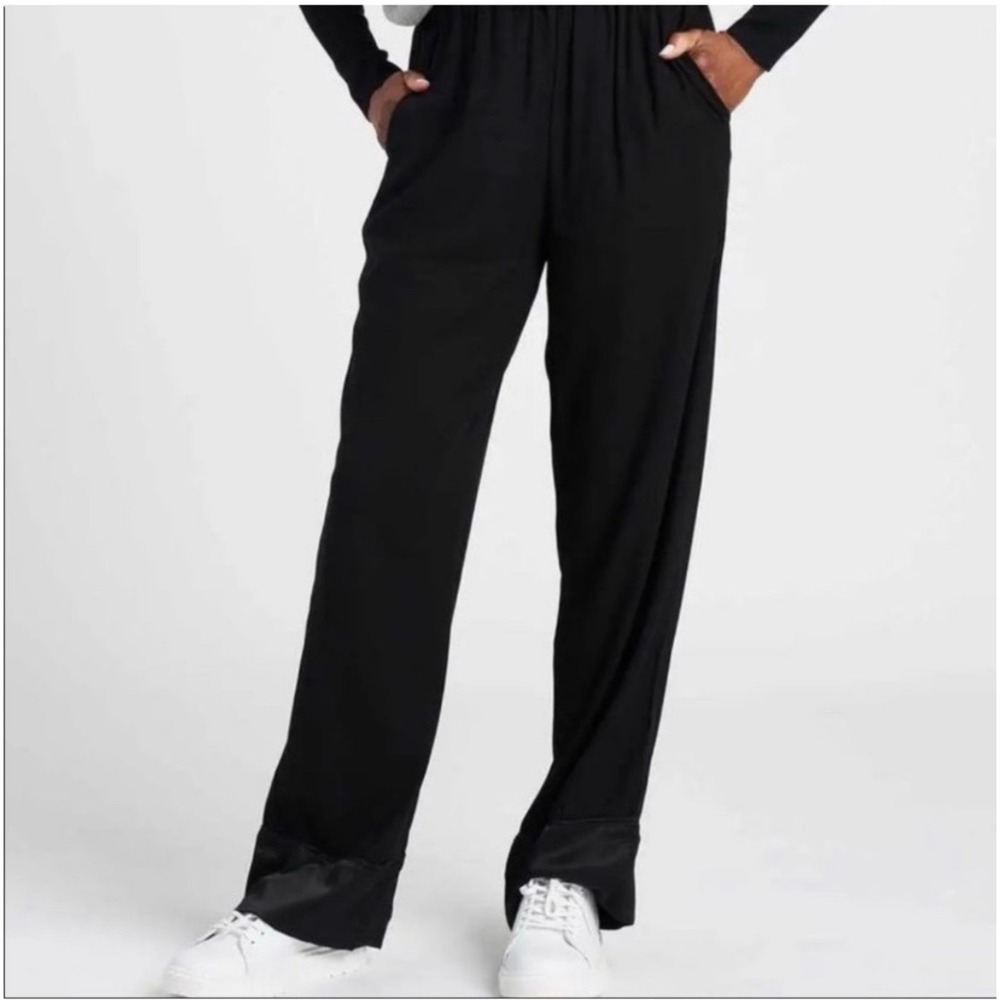 Universal Standard Marina Luxe Twill Pull on Pants in Black Size Medium (18/20)